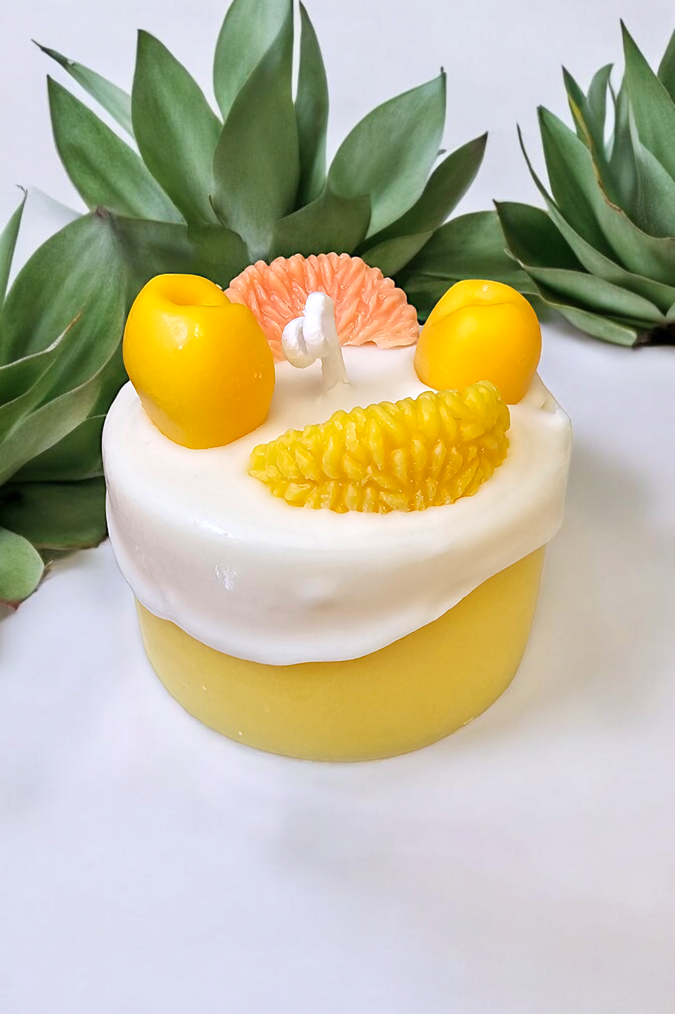 Orange Creamsicle Delight Candle styled for dopamine decor and kitchen display