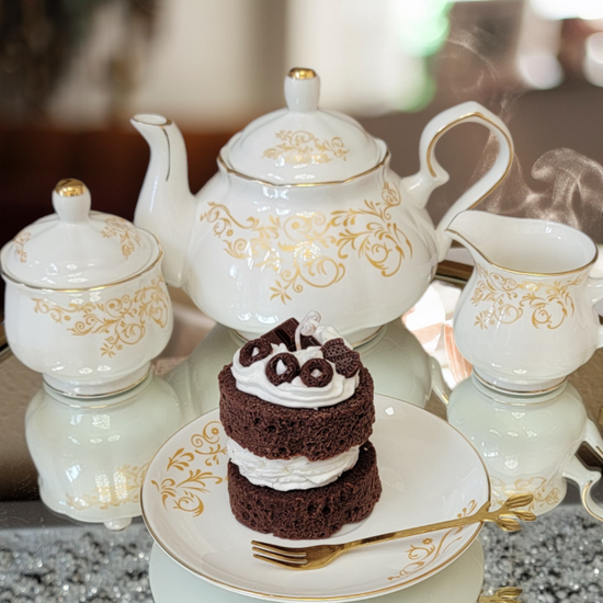 Velvet Chocolate Decadence Candle video – realistic chocolate dessert candle with chantilly cream and chocolate toppings.